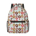 thumbnail image 1 of Disketp Colorful Donuts Backpack for Women and Men, Lightweight Laptop Book Bag, Backpack for College -One Size, 1 of 6