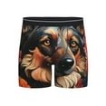thumbnail image 1 of Disketp Colorful Flower German Shepherd Men's Boxer Briefs Men’s Underwear Boxer Briefs for Men, 1 of 7