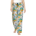 thumbnail image 1 of Disketp Colorful Fruits Print Women's Comfy Pajama Pants Casual Drawstring Palazzo Lounge Wide Leg Pants, 1 of 7