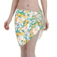 thumbnail image 1 of Disketp Colorful Fruits Women Swimsuit Cover Up Short Chiffon Summer Beach Sarong Bikini Wrap Skirt Bathing Suit, 1 of 7