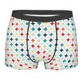 thumbnail image 1 of Disketp Colorful Geometric Men's Boxer Briefs,Soft and Breathable Cotton Underwear with ComfortFlex Waistband, 1 of 7