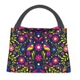 thumbnail image 1 of Disketp Colorful Mexican Insulated Bags, Insulated Cooler Bag Totes for Lunch Beach Camping, 1 of 6