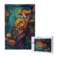 thumbnail image 1 of Disketp Colorful Owl Forest Custom Puzzle Personalized Puzzles 1000 Pieces, Customized Picture Puzzle for Adult and Teens((29.5×19.7in, Vertical), 1 of 9