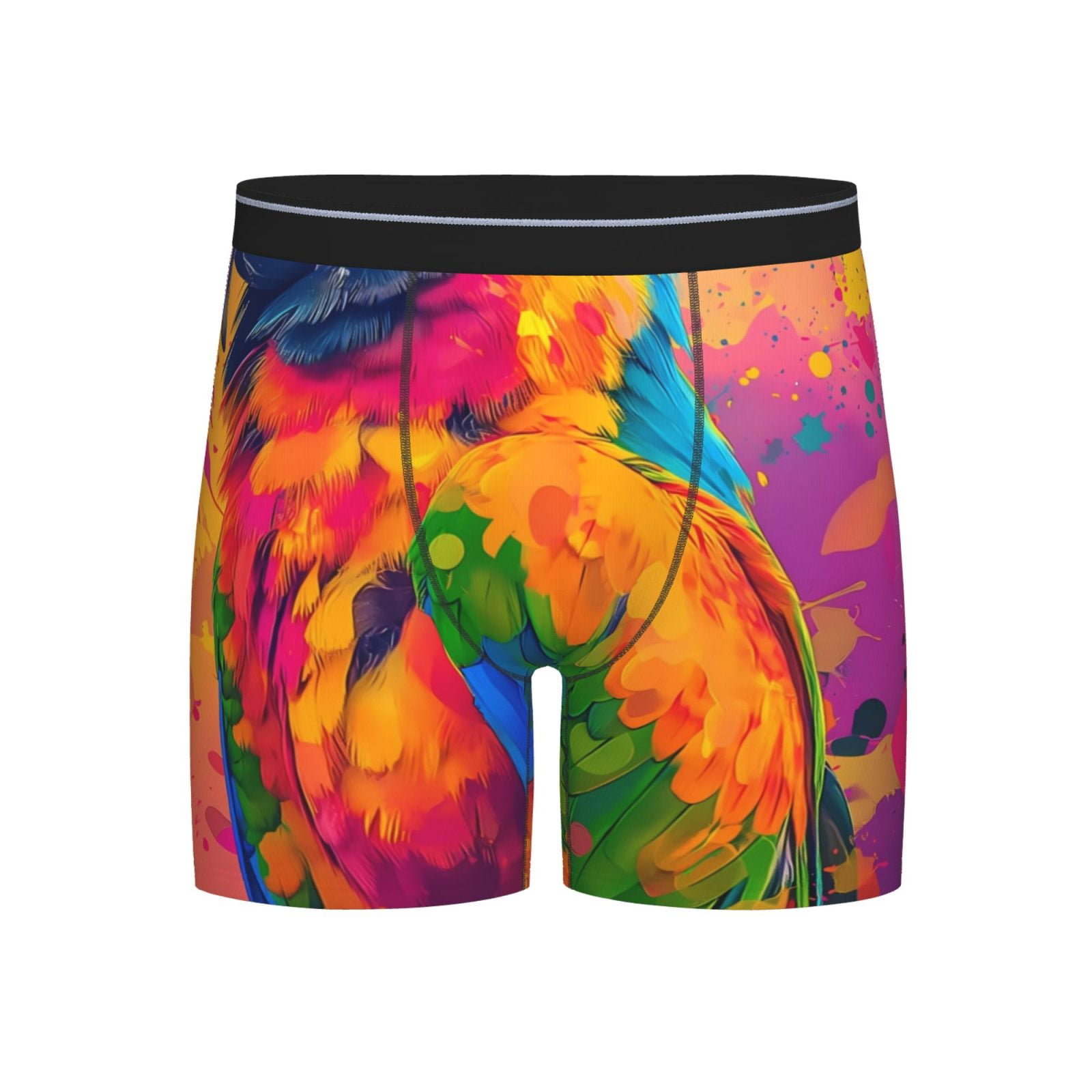 Disketp Colorful Parrot Jungle Dream A Men's Boxer Briefs Men’s ...