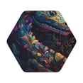 thumbnail image 1 of Disketp Colorful Patterned Snake Funny Coasters,6 Pcs Leather Coasters with Holder, Perfect Housewarming Hostess Gifts,Protect Furniture from Water Marks Scratch and Damage, 1 of 1