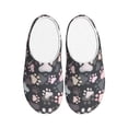 thumbnail image 1 of Disketp Colorful Paws Of Dog Women's Men's Slippers Plush Slip-On House Slipper for Winter Indoor Soft Cushion Non-slip Fluffy Slides Slippers-39/40, 1 of 7