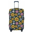 thumbnail image 1 of Disketp Colorful Sunflowers Elastic Travel Luggage Cover Travel Suitcase Protective Cover For Trunk Case Apply To 18''-32'' Suitcase Cover-Medium, 1 of 7