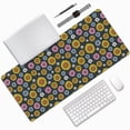 thumbnail image 1 of Disketp Colorful Sunflowers Gaming Mouse Mat Long Extended Mouse Pad Desk Mat Non-Slip Rubber Mice Pads Stitched Edges(315.5 x 16 x 0.12 Inches), 1 of 1