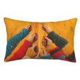 thumbnail image 1 of Disketp Colorful Sweaters And Strings Throw Pillow Case Cushion Covers,Cushion for Bedroom,Couch,Home-14"x20", 1 of 6
