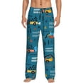 thumbnail image 1 of Disketp Construction Trucks Men'S Pajama Pants - Ultra Soft Fleece Sleep And Lounge Pants (Size: S-Xxl), 1 of 9