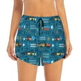 thumbnail image 1 of Disketp Construction Trucks Print Women's Shorts Workout Shorts for Athletic Gym Running Shorts with Phone Pockets Large, 1 of 8