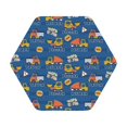 thumbnail image 1 of Disketp Construction Vehicles Funny Coasters,6 Pcs Leather Coasters with Holder, Perfect Housewarming Hostess Gifts,Protect Furniture from Water Marks Scratch and Damage, 1 of 5