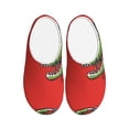 thumbnail image 1 of Disketp Cool Crocodile With Sunglasses Women's Men's Slippers Plush Slip-On House Slipper for Winter Indoor Soft Cushion Non-slip Fluffy Slides Slippers-35/36, 1 of 7