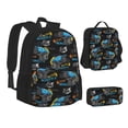 thumbnail image 1 of Disketp Cool Off-Road Vehicle Large Capacity Backpack Lunch Bag Pencil Case Combination 3 Piece Set for Student, 1 of 7
