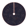 thumbnail image 1 of Disketp Copper-Gold Gloss Outline Flower1 Christmas Tree Skirt, Christmas Tree Decorations, Christmas Decor, Tree Mat Decoration(30-48IN)-30", 1 of 6
