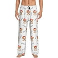 thumbnail image 1 of Disketp Corgi With Santa Claus Hat Men's Pajama Pants - Ultra Soft Fleece Sleep and Lounge Pants (Size: S-XXL)-Large, 1 of 6
