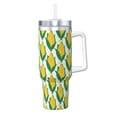 thumbnail image 1 of Disketp Corn Cob for 40 OZ Stainless Steel with Handle Lid Straw for Women Men Birthday Presents, 1 of 8