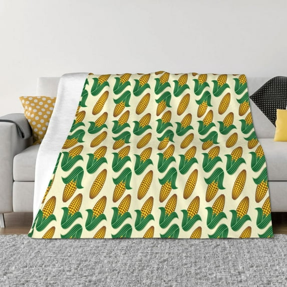 Disketp Corn 8 Flannel Blankets - Thick and Warm Blanket for Winter, Soft Fuzzy Plush King Blanket for All Seasons60"x50"