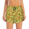 thumbnail image 1 of Disketp Corn Print Women's Shorts Workout Shorts for Athletic Gym Running Shorts with Phone Pockets Medium, 1 of 8