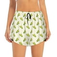 thumbnail image 1 of Disketp Corn Print Women's Shorts Workout Shorts for Athletic Gym Running Shorts with Phone Pockets X-Large, 1 of 8