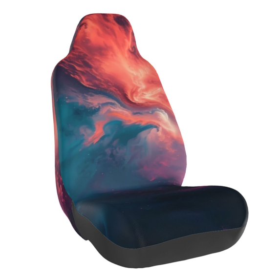 Disketp Cosmic Paint Swirl Car Seat Covers Universal Front Seat Coves for Car Accessories ,Padded Car Covers for Automotive, SUV, Truck, and Van