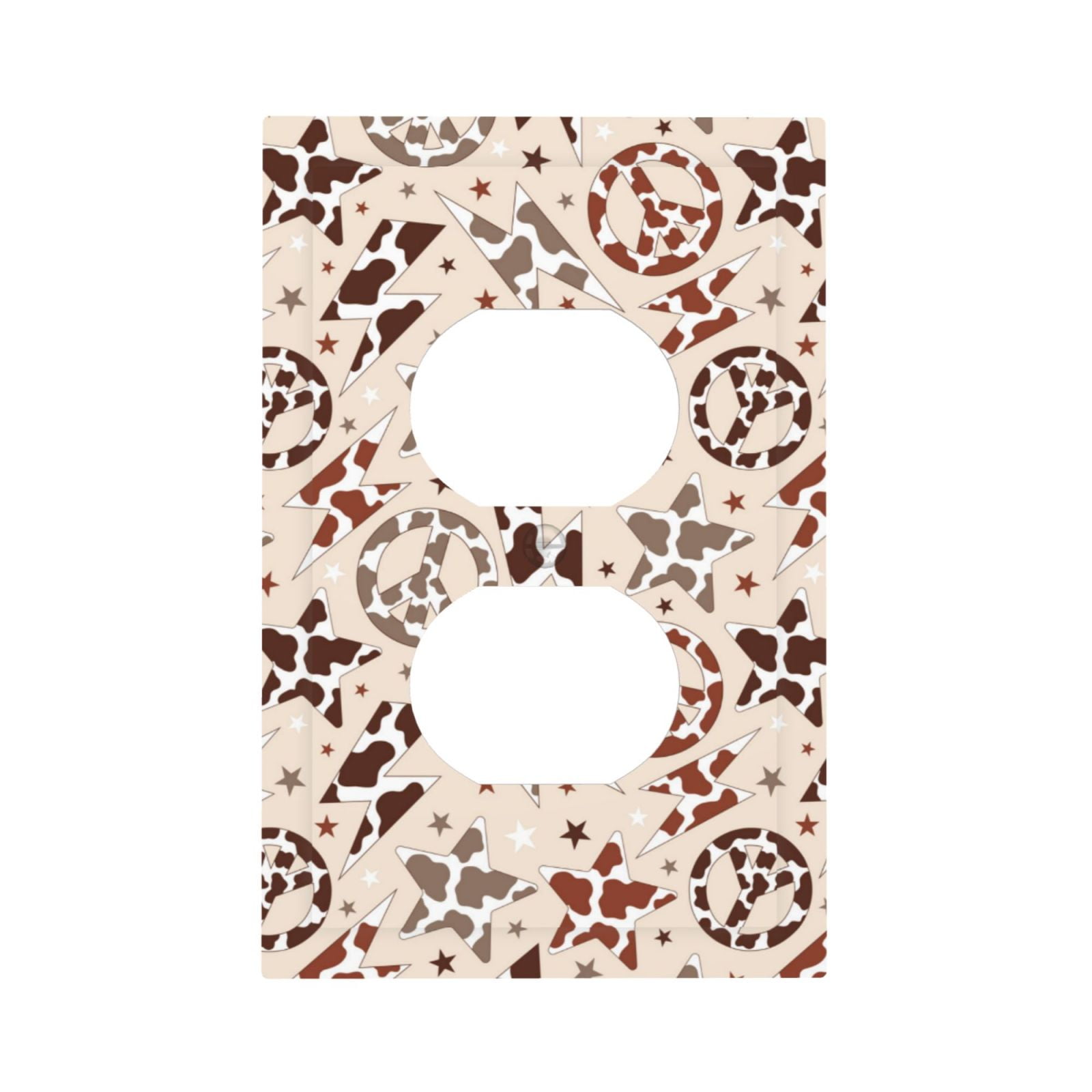 Disketp Cow Spots And Peace Decorative Light Switch or Outlet Wall