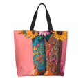 thumbnail image 1 of Disketp Cowboy Boots With Flowers Tote Bag for Women, Handbag Shoulder Tote Bag, for Shopping and Travel, 1 of 8