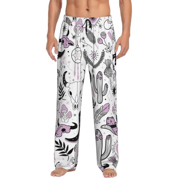 Disketp Cowboy Men'S Pajama Pants - Ultra Soft Fleece Sleep And Lounge Pants (Size: S-Xxl)