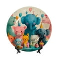 thumbnail image 1 of Disketp Cute Animal Party Ceramic Plate Dinner Plates Bone China Decorative Plates Art Ceramic Ornaments for Wall Hanging Decoration -6in, 1 of 6