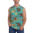 thumbnail image 1 of Disketp Cute Animals Sleeveless Tshirts for Men, Muscle Shirts for Men Dry Fit Tank Top-Small, 1 of 5