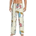 thumbnail image 1 of Disketp Cute Bull Dog Men's Pajama Pants - Ultra Soft Fleece Sleep and Lounge Pants (Size: S-XXL)-Large, 1 of 6