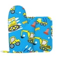 thumbnail image 1 of Disketp Cute Car Cartoon Oven Mitts And Potholders Bbq Gloves-Oven Mitts And Pot Holders With Recycled Infill Silicone Non-Slip Cooking Gloves For Cooking Baking Grilling, 1 of 9