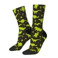 thumbnail image 1 of Disketp Cute Cartoon Dinosaurs Unisex Crew Socks Lightweight Breathable Ventilation Ankle Socks, Mid-calf socks for Daily, 1 of 6