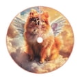 thumbnail image 1 of Disketp Cute Cloud Pomeranian Christmas Tree Skirt, Christmas Tree Decorations, Christmas Decor, Tree Mat Decoration(30-48IN)-30", 1 of 6