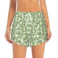 thumbnail image 1 of Disketp Cute Crocodile Print Women's Shorts Workout Shorts for Athletic Gym Running Shorts with Phone Pockets X-Large, 1 of 8