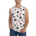 thumbnail image 1 of Disketp Cute Dinosaur Sleeveless Tshirts for Men, Muscle Shirts for Men Dry Fit Tank Top-XX-Large, 1 of 1
