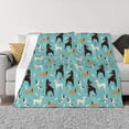 thumbnail image 1 of Disketp Cute Dog Flannel Blankets - Thick and Warm Blanket for Winter, Soft Fuzzy Plush King Blanket for All Seasons50"x40", 1 of 6