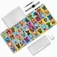 thumbnail image 1 of Disketp Cute Dogs Collage Gaming Mouse Mat Long Extended Mouse Pad Desk Mat Non-Slip Rubber Mice Pads Stitched Edges(315.5 x 16 x 0.12 Inches), 1 of 8