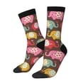 thumbnail image 1 of Disketp Cute Elephants Unisex Crew Socks Lightweight Breathable Ventilation Ankle Socks, Mid-calf socks for Daily, 1 of 6