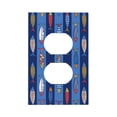 thumbnail image 1 of Disketp Cute Fish Decorative Light Switch or Outlet Wall Plate with Safety Cover-Style S, 1 of 6