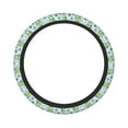 thumbnail image 1 of Disketp Cute Floral Frog Elastic Microfiber Steering Wheel Cover for Truck,SUV,Cars,Universal 15 inch,Anti-Slip, 1 of 8