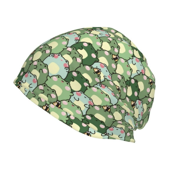 Disketp Cute Frog Unisex Knit Hats Beanies Hats for Men Women Winter Beanies Men's Women's Knit Cuffed Beanies Hats Beanie