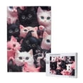 thumbnail image 1 of Disketp Cute Kittens Group Portrait Custom Puzzle Personalized Puzzles 1000 Pieces, Customized Picture Puzzle for Adult and Teens((29.5×19.7in, Vertical), 1 of 9