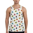 Disketp Cute Ladybugs Men's Workout Tank Tops Sleeveless Gym Shirt