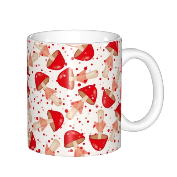 Disketp Cute Mushroom Large Coffee Mug with Handle Tea Cup Novelty Coffee Cup for Men Women Office Work