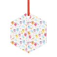 thumbnail image 1 of Disketp Cute Owl The Christmas Ornaments, Christmas Tree Acrylic Hanging Decorations Pendant Christmas Decor Indoors Home Party-Hexagon, 1 of 7