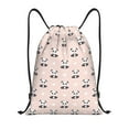 thumbnail image 1 of Disketp Cute Panda Drawstring Backpack Drawstring Gym Bags Draw String Bags for Sports, Gym, Travel, Swimming, Beach-Small, 1 of 6