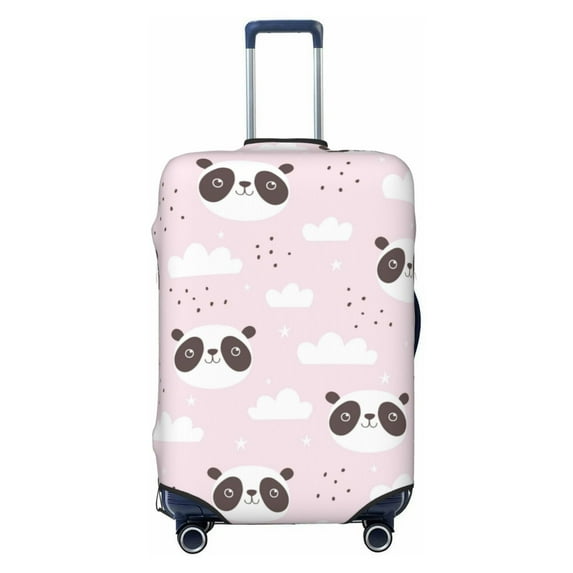 Disketp Cute Panda Elastic Travel Luggage Cover Travel Suitcase Protective Cover For Trunk Case Apply To 18''-32'' Suitcase Cover-Small