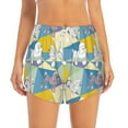 thumbnail image 1 of Disketp Cute Poodle Dog Print Women's Shorts Workout Shorts for Athletic Gym Running Shorts with Phone Pockets Large, 1 of 8