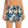 thumbnail image 1 of Disketp Cute Poodle Dog Print Women's Shorts Workout Shorts for Athletic Gym Running Shorts with Phone Pockets XX-Large, 1 of 8